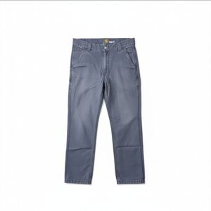 Carhartt Relaxed Fit Gray Canvas Work Pants 32x30